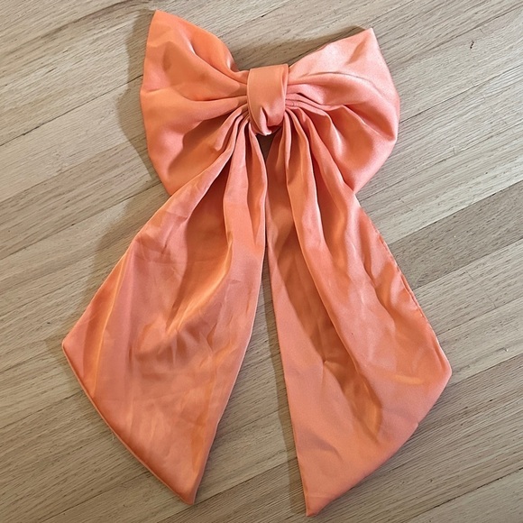 Anthropologie Accessories - Anthropologie Orange Bow Clip for Hair